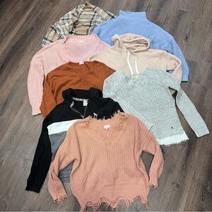 Bundle of Sweaters, size small & medium